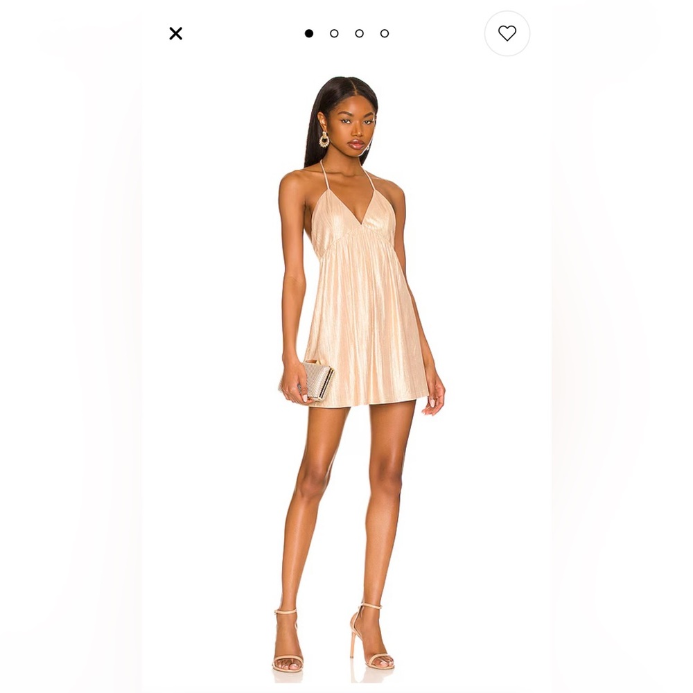 REVOLVE Gold Mini Dress